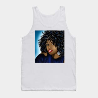 black woman digital art drawing Tank Top